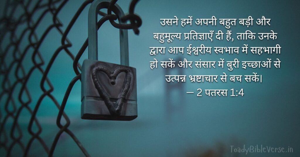 Bible Verse meaning in Hindi, Bible teachings in Hindi, bible vachan, bible vachan image, Bible Vachan in Hindi, bible vachan in Hindi image, scripture meaning in Hindi, Hindi bible vachan image, Jesus Bible Vachan in Hindi, Bible meaning in Hindi, bible in Hindi, Bible in Hindi meaning, Bible in Hindi, बाइबल वचन का अर्थ, 2 पतरस 1:4, 2 पतरस 1:4 का अर्थ, 2 Peter 1-4, 2 Peter 1:4 meaning in Hindi,